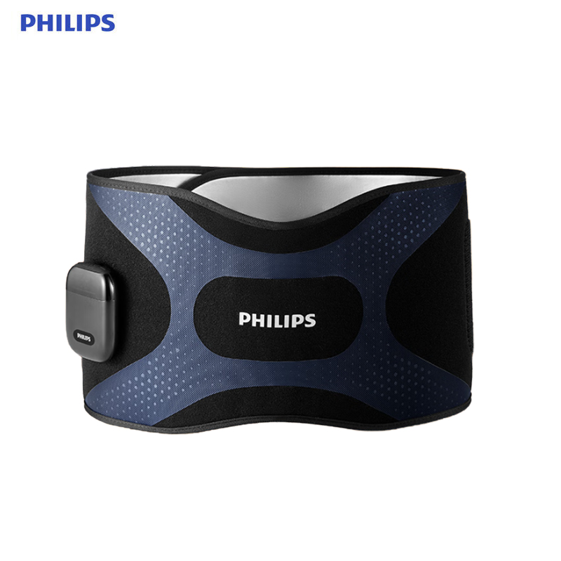 飞利浦（PHILIPS） PPM3305NBK/93 懒人腰带腰部按摩器腰腹健身仪EMS微电流无线热敷暴汗束腰护腰带