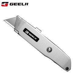 捷立（GeeLii） 铝合金美工刀3件套裁纸刀壁纸刀开箱刀 2把刀+16刀片 75052