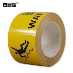 安赛瑞（SAFEWARE） 标识胶带（当心台阶）安全标识胶带卷 地面警示胶带 75mm×22m 11979