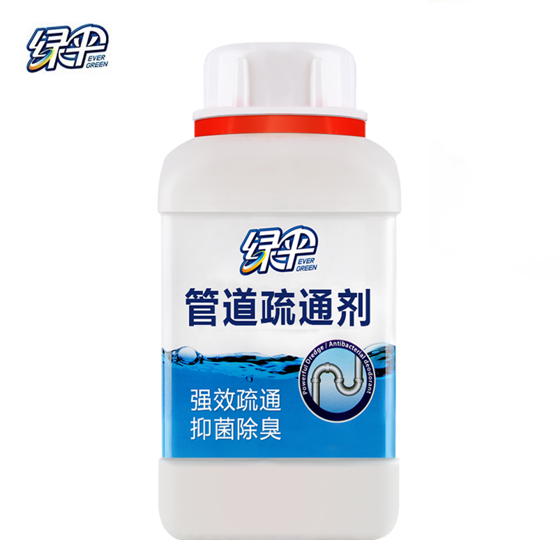 绿伞（lvsan）厨房下水道疏通剂 马桶地漏强效疏通剂 500g*1瓶