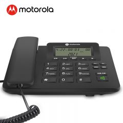 摩托罗拉（MOTOROLA） CT230C电话机座机办公家用来电显示免电池大屏幕大按键 黑色