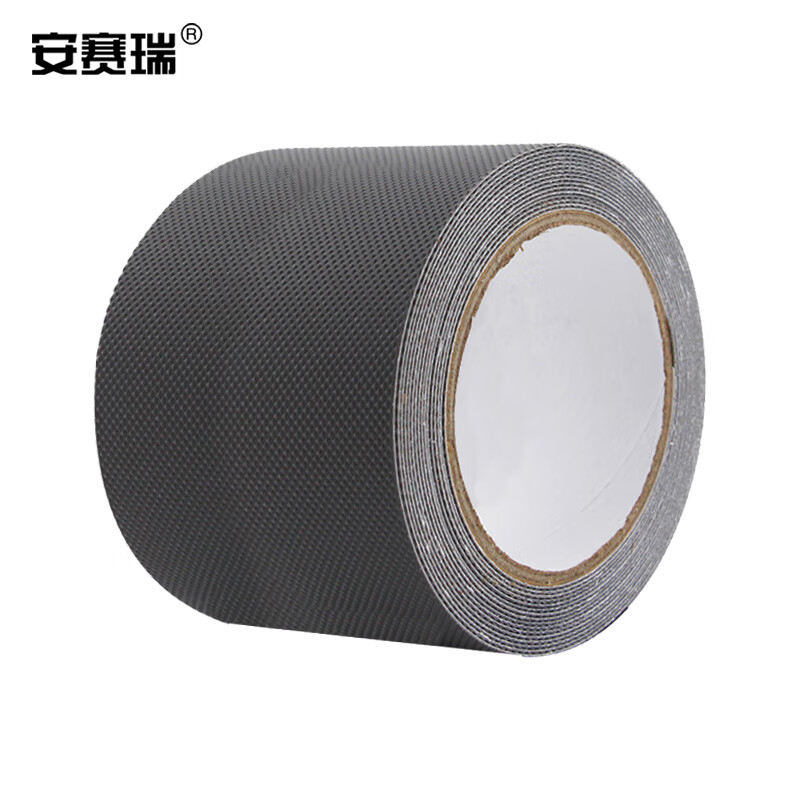 安赛瑞（SAFEWARE） 防滑胶带 PEVA防滑条楼梯地贴 室内钻石纹自粘贴条 100mmx5m 灰色