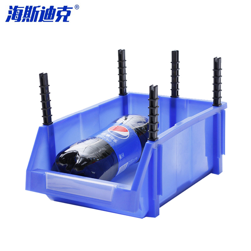 海斯迪克 HKCC04 零件盒组合式 塑料元件物料盒货架螺丝盒 HC4蓝390*255*150mm（1个）