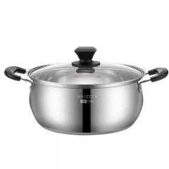 美厨（maxcook） 汤锅 304不锈钢汤锅汤煲22cm 加厚复合底 燃气炉电磁炉通用YC-22