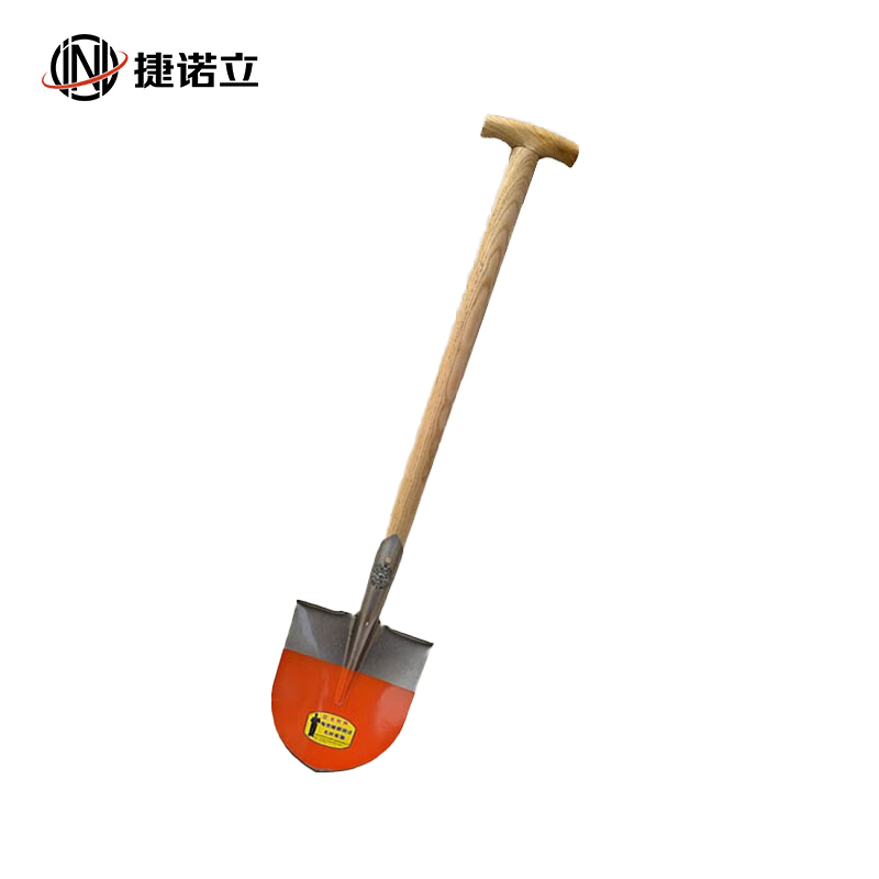 捷诺立（JNL）N50230 农用钢锹铁铲 长木柄铁锹 (50锰钢尖锹+椿木柄T把共1.24米)