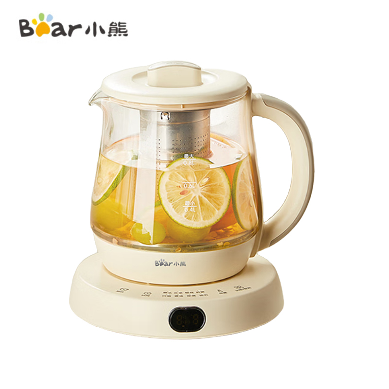 小熊（Bear） YSH-D08L1迷你养生壶养生杯煮茶器 办公室便携恒温烧水壶电热水壶 煮茶壶小型花茶壶0.8升