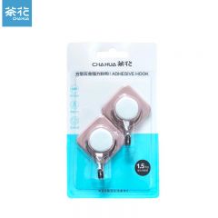 茶花（CHAHUA）强力粘钩挂钩  方型五金粘钩2910   2个/组