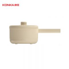 康佳（KONKA） 电煮锅 智能电火锅电蒸锅煎锅多功能炒锅 宿舍煮面锅2L迷你电锅不粘锅 KDZG-8023E-W