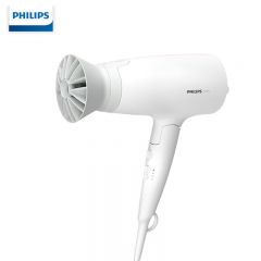 飞利浦（PHILIPS） 电吹风机3系小花筒 57°C低温速干大功率负离子护发小花筒 白色可折叠家用