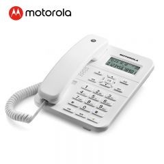 摩托罗拉（Motorola） CT202C电话机座机固定电话办公家用免电池免提时尚 白色