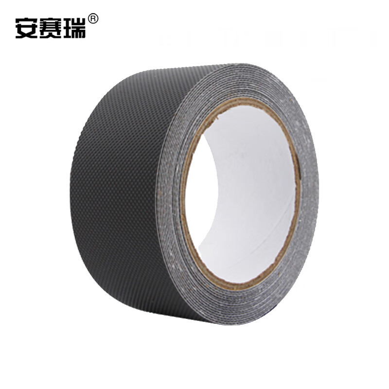 安赛瑞（SAFEWARE） 防滑胶带 PEVA防滑条楼梯地贴 室内钻石纹自粘贴条 50mmx10m 黑色