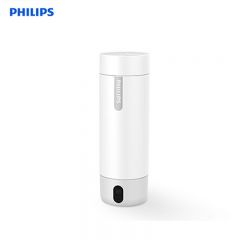 飞利浦（PHILIPS）烧水杯保温杯便携式烧水杯子旅行电加热水杯壶男女士便携烧水杯AWP2792白色