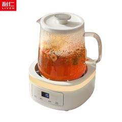 利仁（Liven） SH-D1233全玻璃养生壶恒温壶 0金属0硅胶0塑料壶身不锈钢茶漏花茶壶