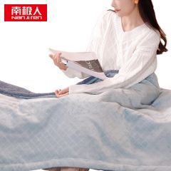 南极人（Nanjiren） 电热毯盖毯 可拆洗自动断电 雾霾蓝 150*80cm 10022274951748