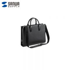 山业（SANWA）  200-BAG124WP-S 手提电脑包 防泼水大容量笔记本包 单肩斜跨包男 商务公文包通勤 双仓大容量 14英寸