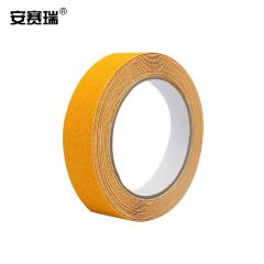 安赛瑞（SAFEWARE） 磨砂防滑胶带 PVC防滑条楼梯地贴 耐磨台阶自粘贴条 25mmx5m 黄色