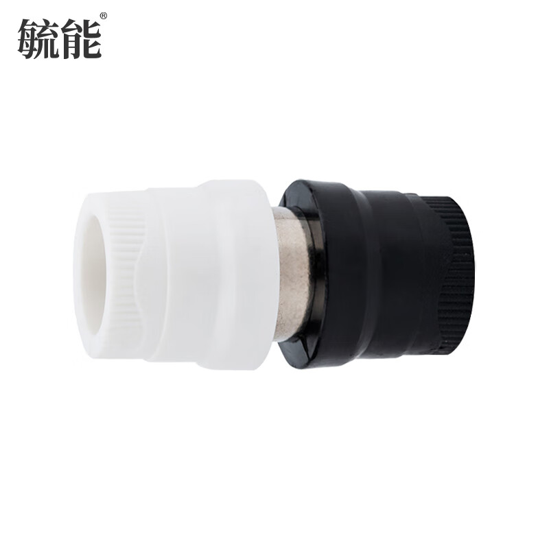 毓能 PPR转PE转换直接头加厚热熔水管活接转接头 20ppr*20pe-钢2个装