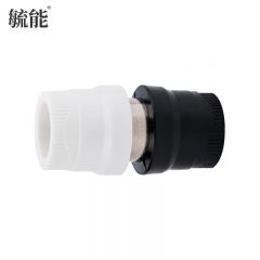 毓能 PPR转PE转换直接头加厚热熔水管活接转接头 20ppr*20pe-钢2个装