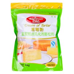 百钻 塔塔粉1kg蛋白稳定剂戚风蛋糕材料原装烘焙原料