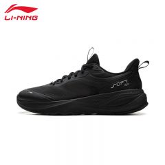 李宁（LI-NING）AGLV091-2运动生活SOFT舒适透气男款潮流休闲鞋黑色39