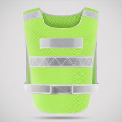 趣行 反光背心反光衣 晶格荧光安全警示服黄色