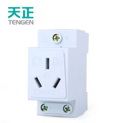 天正电气（TENGEN）模数化插座TG/AC30-3 10A 导轨插座