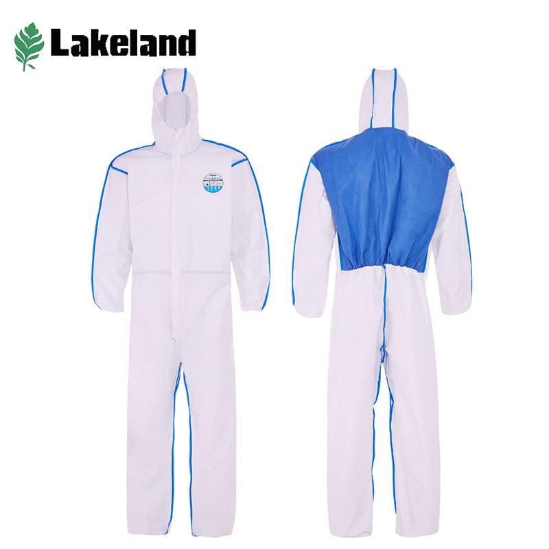 雷克兰（Lakeland）AMNC428E麦克斯无纺布防护服防尘防飞溅透气带帽连体服白色L
