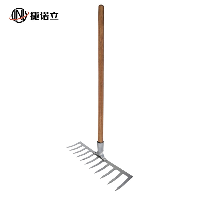 捷诺立（JNL）N52007 多齿钉耙 园林耙 多功能扁齿耙子 草耙加固型(11齿耙+1.2米柄)