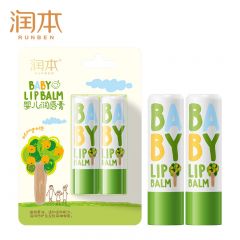 润本 儿童唇膏3-6岁女孩保湿滋润防干裂男女童秋冬润唇膏婴童唇膏4g*2支