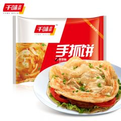 千味央厨 香葱手抓饼1.2kg/袋 11片家庭装早餐速食 葱油饼 懒人食品