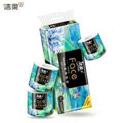 洁柔（Face） BJ203-10Face油画有芯卫生纸200g*10卷厚实柔韧不易分离