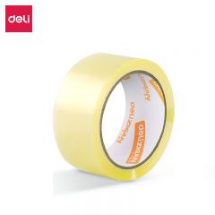 得力（deli）JD649 至冠封箱胶带/宽胶带45mm*60y*45μm 强力粘 强韧性 透明黄 6卷/筒 1筒装