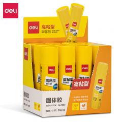 得力（deli）7093固体胶 白色 36g/支 12支/盒（盒）适用于办公用品