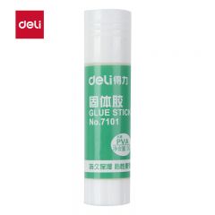 得力（deli） 7101 固体胶水胶棒高粘度PVP强力型PVA大容量无甲醛配方儿童幼儿园学生手工胶财务办公用品 PVA持久保湿7101