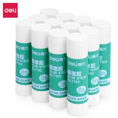 得力 7104固体胶无甲醛高粘度强力胶棒学生手工办公文具用品固体胶批发 15g /支