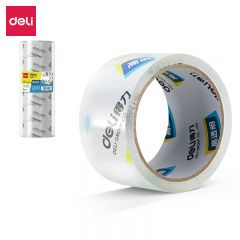 得力（deli） 30202 大号高透明封箱胶带48*50y高粘度包装打包【6卷/筒】