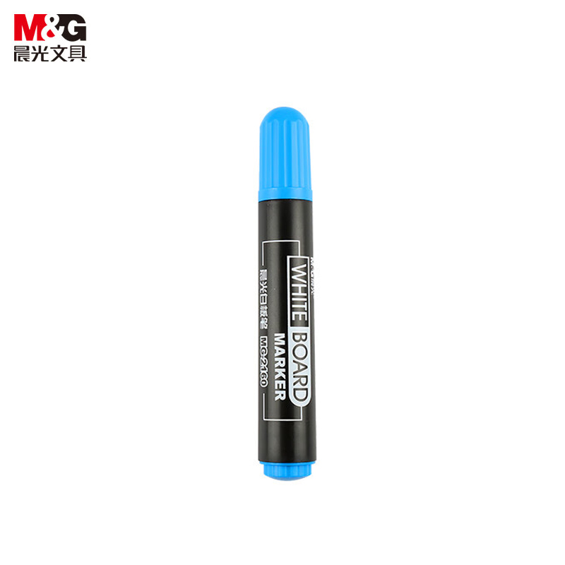 晨光（M&G） MG2160白板笔蓝色可擦白板笔 单头办公会议笔 易擦大容量白板笔