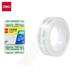 得力（deli）30028易撕型文具胶带12mm*15m*38um(高透)(6卷/筒)（筒）