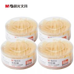 晨光（M&G） ASC99331橡皮筋 橡皮圈50g办公文具财务用品乳胶圈牛皮筋橡胶圈4盒装