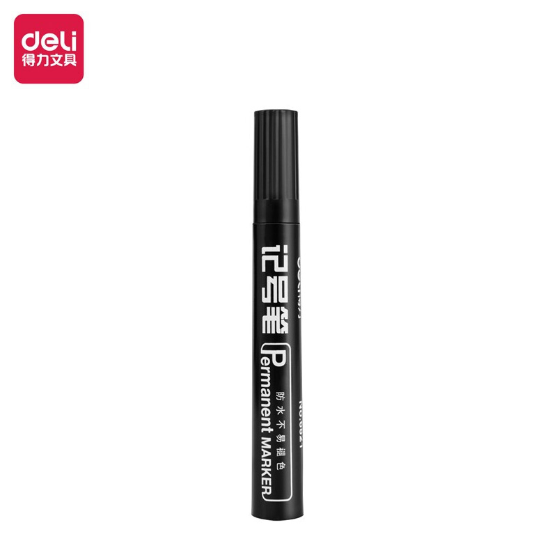 得力（deli） 6821 油性粗头记号笔物流大头笔签名笔马克笔办公用品 黑色