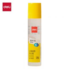 得力（deli） 7302S 24支 50ml刷片胶头高透明胶水 可水洗高粘液体胶 学生文具 开学必备学习用品 办公用品