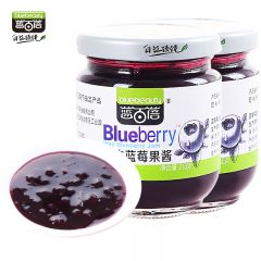 蓝百蓓（bluebeauty） 野生蓝莓果酱210g×2瓶