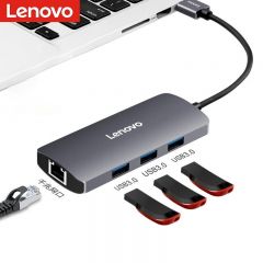 联想（Lenovo） F1-U03  USB3.0 Type-C转千兆网口RJ45有线网卡HUB扩展坞 便携式集线器