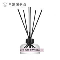 气味图书馆 100ml 藤条香薰白玫瑰与木兰香型无火藤条香薰室内卧室寝室宿舍香水香氛香薰